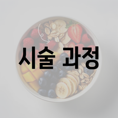 시술 과정