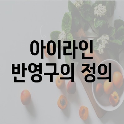 아이라인 반영구의 정의