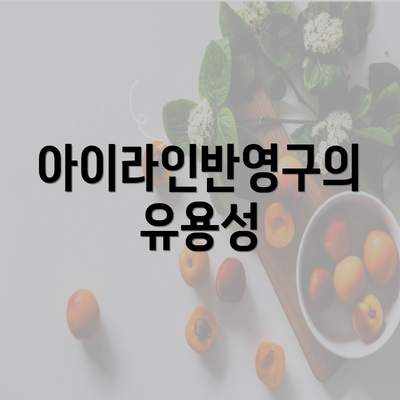 아이라인반영구의 유용성