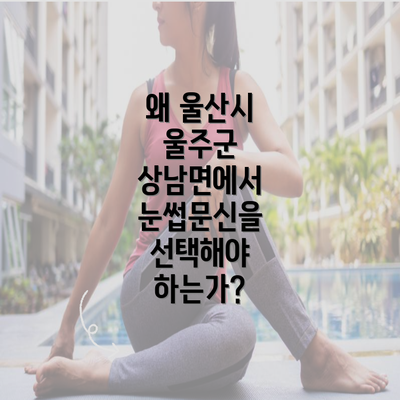 왜 울산시 울주군 상남면에서 눈썹문신을 선택해야 하는가?