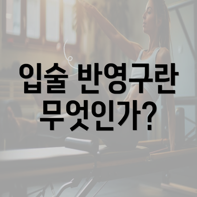 입술 반영구란 무엇인가?