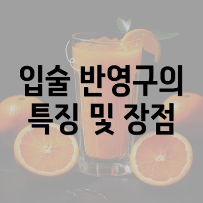 입술 반영구의 특징 및 장점