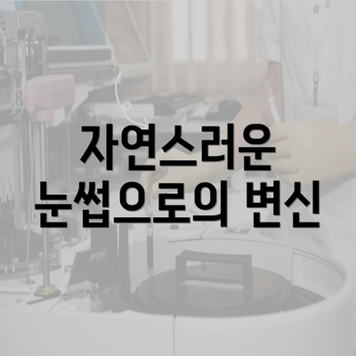 자연스러운 눈썹으로의 변신