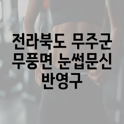 전라북도 무주군 무풍면 눈썹문신 반영구