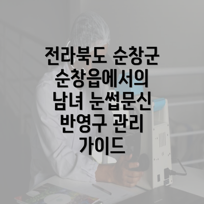 전라북도 순창군 순창읍에서의 남녀 눈썹문신 반영구 관리 가이드