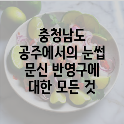 충청남도 공주에서의 눈썹 문신 반영구에 대한 모든 것