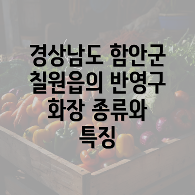 경상남도 함안군 칠원읍의 반영구 화장 종류와 특징