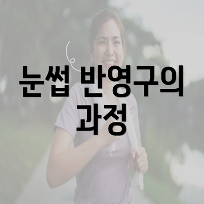 눈썹 반영구의 과정