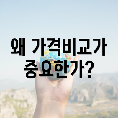 왜 가격비교가 중요한가?