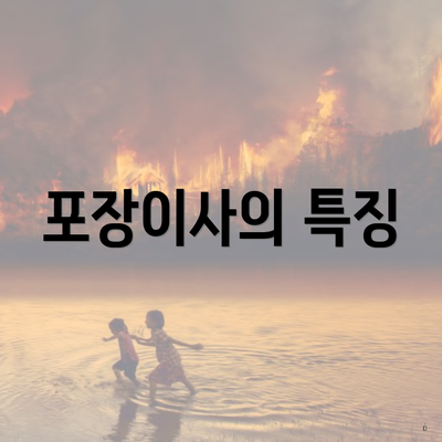 포장이사의 특징