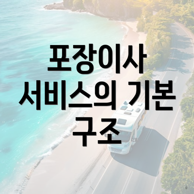 포장이사 서비스의 기본 구조